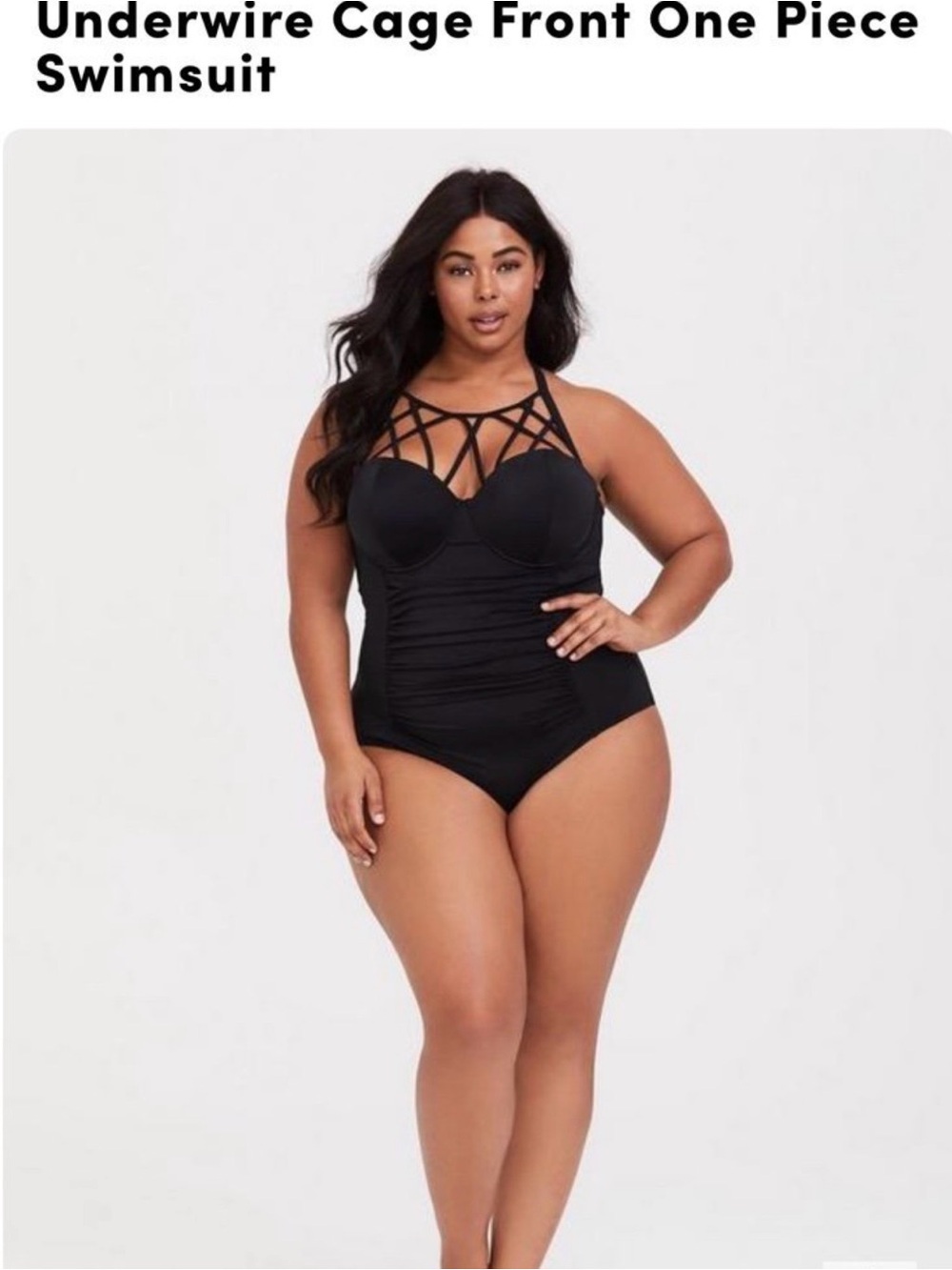 💋Torrid criss cross neckline swimsuit